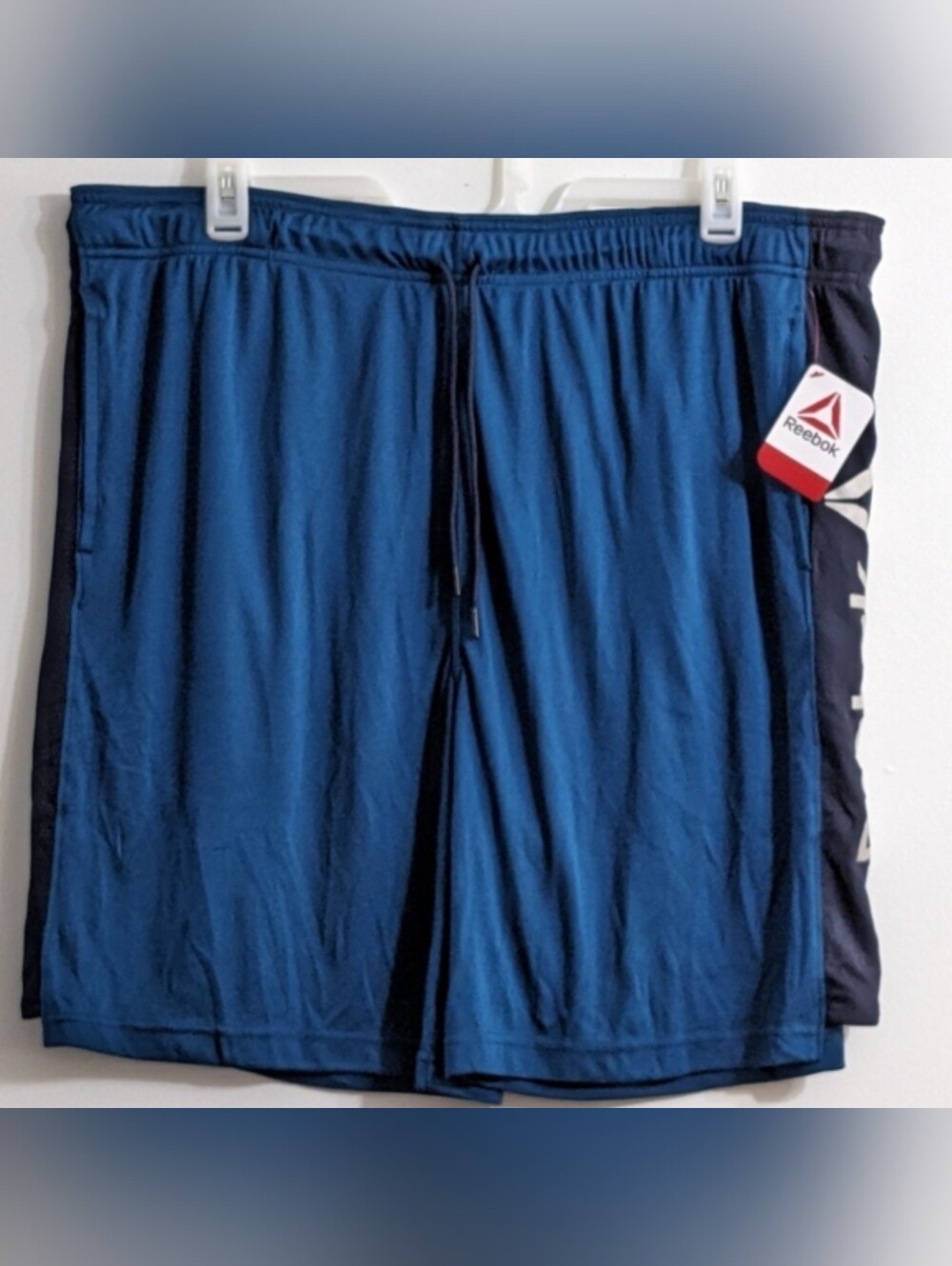 Reebok Men's Sailor Blue Active Knit Training Shorts, Size 3XL, New With Tag